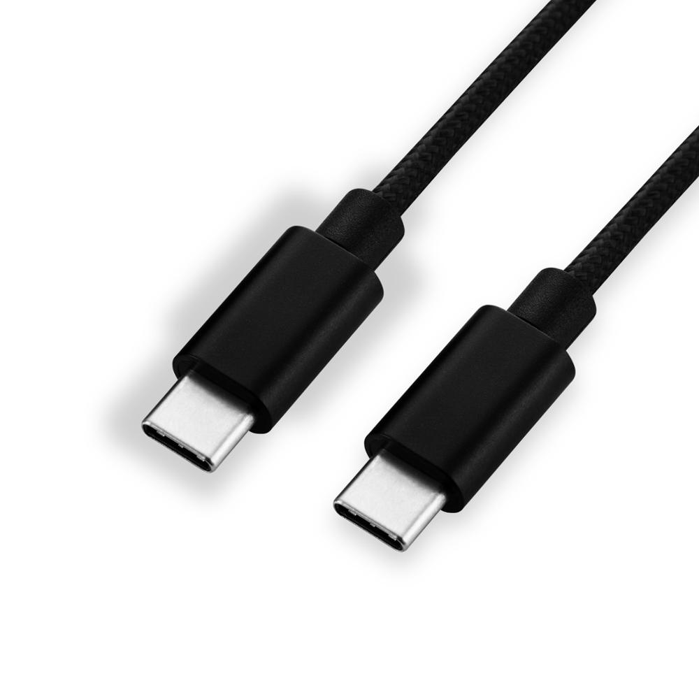 Китай Плетеный мобильный телефон быстрой зарядки линии типа C к типу C кабель