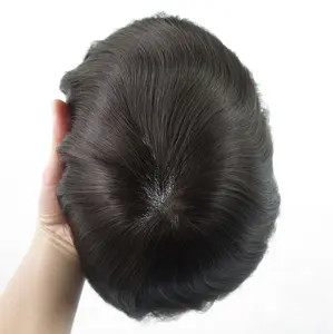 hair toupee strong mono human hair best quality toupee blonde wig hairpiece man hair replacement system