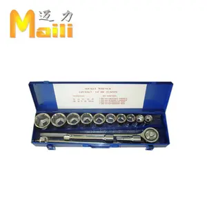 3/4" DR 15pcs Metal case Socket Wrench Set 6PT