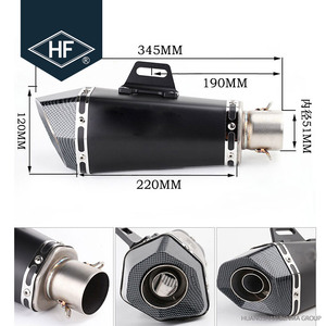 <span class=keywords><strong>DB</strong></span> <span class=keywords><strong>Killer</strong></span> enfiler Grosse Saleté Vélo Universel Moto Tuyau D'échappement - Product Image 3