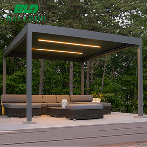 Gazebos de Jardín con Techo para Terraza, Montados en la Pared, con Cristal - Product Image 3
