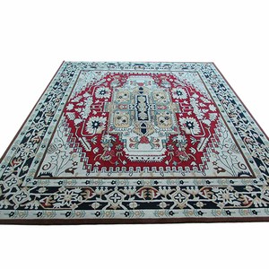 الشركة المصنعة الصينية الأسود والأحمر الحرير اليدوية السجاد الفارسي سجادة للبيع - Product Image 2
