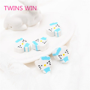 Çin fabrika fiyat ithalat okul malzemeleri kırtasiye toptan özel 3d karikatür kedi şekilli kauçuk silgi kawaii logo ile 421 - Product Image 4
