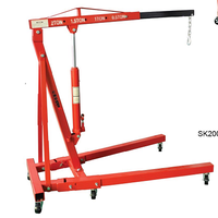 Chèvre de Levage Moteur Pliable 360 Degrés Hydraulique de 1 à 3 Tonnes pour Atelier, Mini Grue Moteur