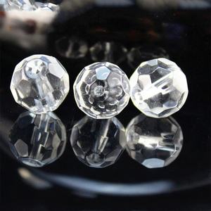 Großhandel dekorative Perlen Vorhänge 6mm runde Glasperlen Kristall perlen transparente natürliche Schmuck Geschenk verpackung Volkskunst - Product Image 1
