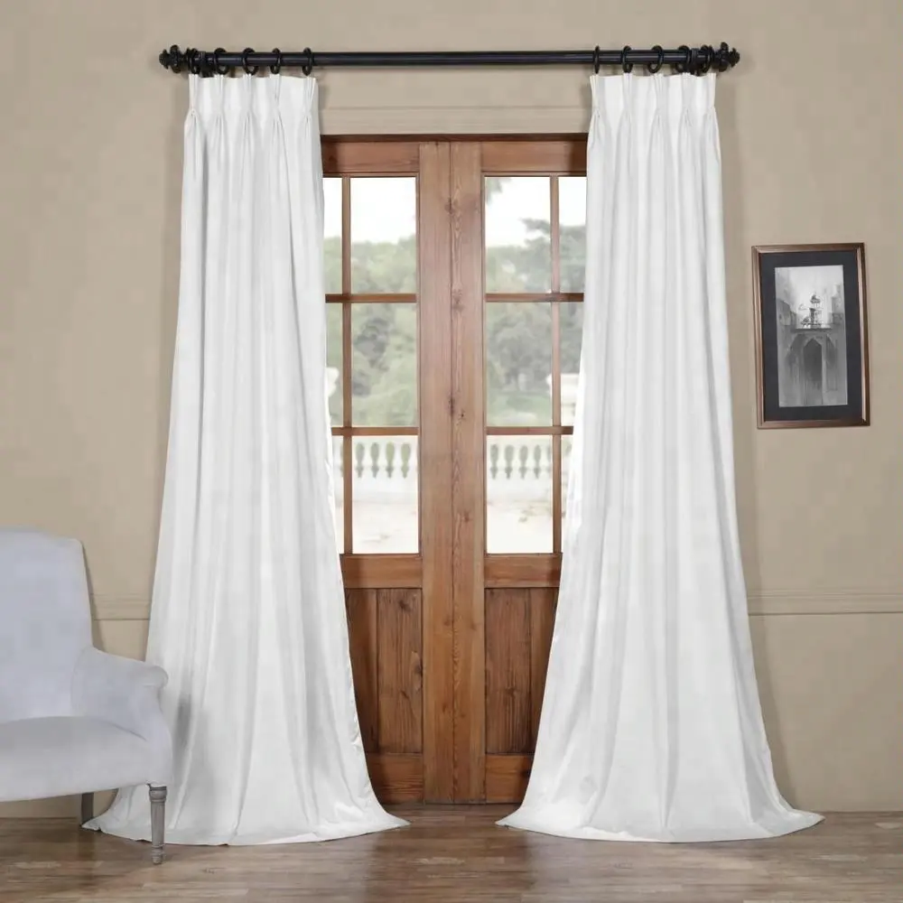3 pass coated back fireproof blackout drapes curtain