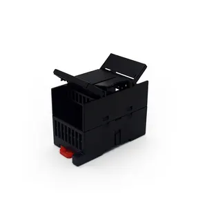 Abs color negro para cajas industriales de cajas plc de carril din