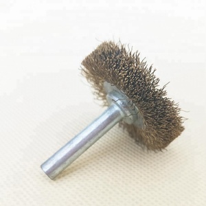 Brosse à roue métallique en acier/cuivre, brosse à fil pour meuleuse outil rotatif <span class=keywords><strong>Dremel</strong></span> outil de polissage 1 pièce - Product Image 5