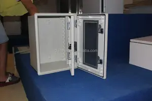 Penutup Serat Kaca Poliester TIBOX IP66 dengan Pintu Bening/Abu-abu