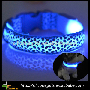 Nylon leopard collar led flash light <span class=keywords><strong>for</strong></span> Dog <span class=keywords><strong>a</strong></span> - Product Image 5