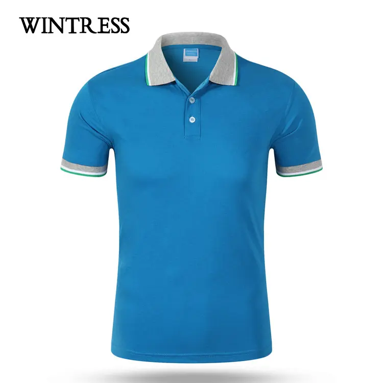 Benutzer definierte Herren Seide Königsblau Shirt Großhandel Promotion Polo Shirt Männer, leere Baumwolle Polo T-Shirt Männer, billige Designer Polo T-Shirts