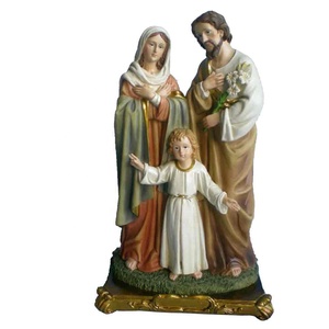 工場カスタムメイド絵画聖なる家族の装飾樹脂聖なる家族の置物 - Product Image 1