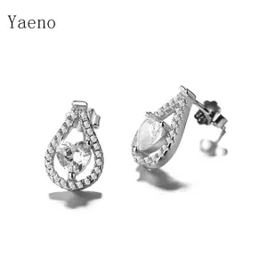 hot sale new design butterfly 925 sterling silver stud earrings