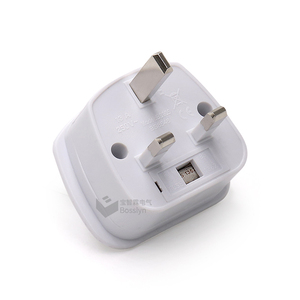 3 Usa <strong>to</strong> <strong>Uk</strong> <strong>Plug</strong> <strong>Adapter</strong> in White with BS8546 Report for <strong>UK</strong> Market - Product Image 5