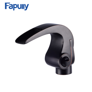 Fapully mejor cascada grifo <span class=keywords><strong>de</strong></span> latón negro aixeta <span class=keywords><strong>de</strong></span> <span class=keywords><strong>bany</strong></span> - Product Image 1