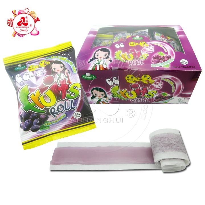 CC QeQe жевательные рулоны/фруктовые рулоны конфет в коробке