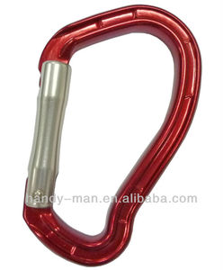 Mosquetón de aluminio de puerta recta para escalada en roca UIAA estándar de la UE CE y estándar americano para deportes al aire libre - Product Image 6