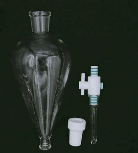 60ml 125ml 250ml 500ml 1000ml 2000ml PTFE पानी निकलने की टोंटी नाशपाती-आकार <span class=keywords><strong>separatory</strong></span> कीप - Product Image 2