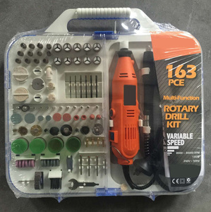 TOLHIT Power <span class=keywords><strong>Dremel</strong></span> outils rotatifs graveur perceuse ensemble d'accessoires avec arbre flexible bricolage électrique Mini meuleuse Kit 163pcs 135W - Product Image 5