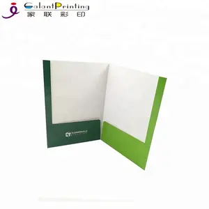 Assorted Color 4C Printing Design Laminated Hard Cover Paper File Folder With Private Label