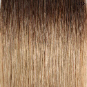 Deux Tons T4/18 <span class=keywords><strong>Brun</strong></span> Blonde ombre remy bande dans les extensions de cheveux - Product Image 4