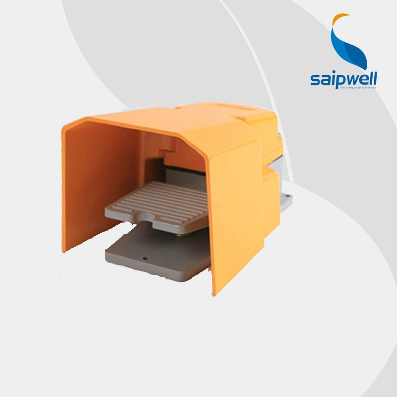 Saip Saipwell оптовая цена ножной переключатель металлический водонепроницаемый Педальный переключатель международный стандарт Китай Электрический Педальный переключатель