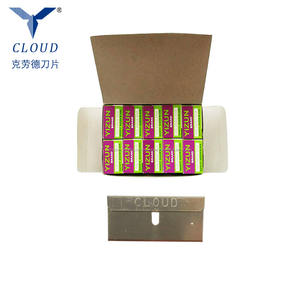 100 Pack Haute Visibilité Mini Unique Bord Rasoir Grattoir <span class=keywords><strong>Lame</strong></span> De la Vieille Colle Remover - Product Image 5