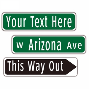 شعار مخصص رخيص الثمن خارجي من المورِّد الصيني مصنوع من الألومنيوم وعرض لاسم الطريق وعلامة شارع وعلامة الحديقة للتزيين - Product Image 4