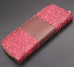 C1485 red scissors leather case for 1 pc