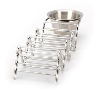 Lot de 2 supports à tacos mexicains en acier inoxydable, 3 supports de rangement pour tacos à coque dure avec tasse à sauce pour la cuisson au lave-vaisselle - Product Image 2