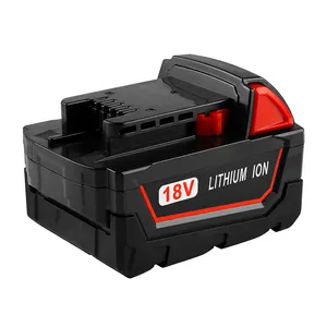 Voor M ilwaukee 18V 5.0Ah Li-Ion batterij Oplaadbare C18B Li18 M18B XC Power tool batterij Vervanging 18V batterij m 18