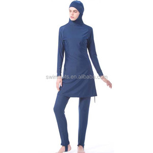 Full Skin Covered Swimwear for Muslim Good Fit <strong>Islamic</strong> <strong>Swimsuit</strong> Two Piece Swimming Suit with Hijab - Product Image 2