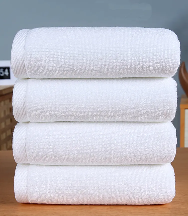 Coleção de hotel toalhas de algodão branco