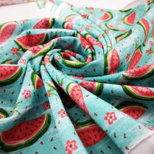 Vải Dệt Kim Cotton Giáng Sinh Áo Len In Biểu Tượng Tùy Chỉnh Vải Denim Gai Dầu - Product Image 1