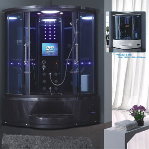 ห้องซาวน่ามุมพร้อมห้องอบไอน้ำแบบเปียก ฝักบัวอบไอน้ำ พร้อมอ่างนวด - Product Image 2