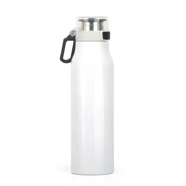 Hot Product Travel double wall insulated stainless steel/plastic Portable Flip Top Water Bottle