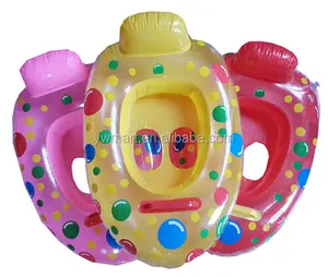 Brinquedos infláveis de bebê yiwu, assento flutuante de barco com direção