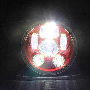 5,75 Zoll weißer Projektor Strahl Scheinwerfer Harley Sportster Eisen <span class=keywords><strong>883</strong></span> 1200 Hi-Low Beam Neuer Zustand Aluminium Material 6500k 12V - Product Image 6