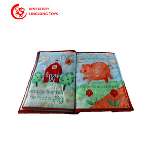 Produits de vente chaude OEM Livres en tissu pour animaux de ferme Prévention de la destruction Livre éducatif pour bébé Jouets intelligents en peluche - Product Image 3