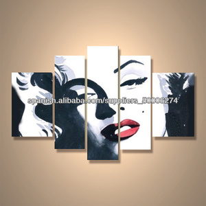 popular moderno abstracto pintado a mano de <span class=keywords><strong>marilyn</strong></span> <span class=keywords><strong>monroe</strong></span> de moda de estilo de la pintura - Product Image 1