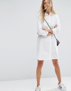 ZY Abito da Donna di Alta Qualità Personalizzabile con Colletto a Punta e Orlo Curvo 100% Cotone Mini Abito Camicia - Product Image 4