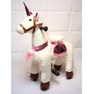 היי Unicorn בפלאש צעצוע סוס פוני לרכב על סוס מכאני רוכב הליכה על קידום