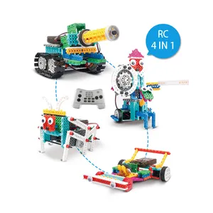 Kit de máquinas engenharias robóticas para crianças, kits de construção para crianças, diversão, construir seu próprio robô, brinquedo