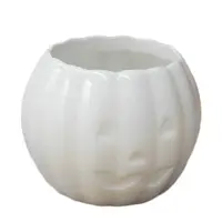 çin üretici özel seramik vazo küçük kapalı Pumpkin Halloween vazo,