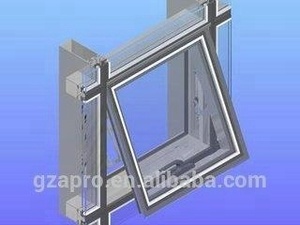 China <strong>Supplier</strong> <strong>Aluminum</strong> Double Glazing <strong>Window</strong> Glass <strong>Curtain</strong> Wall Price Facade Reflection <strong>Aluminum</strong> Glass <strong>Curtain</strong> Wall Price - Product Image 5