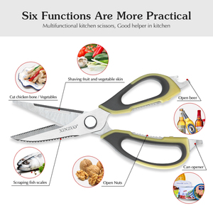 กรรไกรตัดอาหารสแตนเลส XINZUO แบบถอดประกอบได้อเนกประสงค์สำหรับครัว - Product Image 3