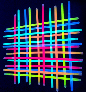 Collares variados fluorescentes de fiesta, pulseras, colores neón, 8 ", 100 - Product Image 5