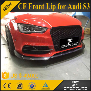 S3 fibra de carbono Chin Spoiler delantero Lip encajen para Aud <span class=keywords><strong>i</strong></span> S3 2015 Sedan puertas 2014 hasta - Product Image 1
