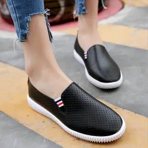 Cina pemasok desain baru wanita barat sepatu desain kasual indah fashion sepatu datar