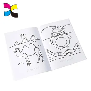 Customized coloring cartoon animal printing write painting drawing book for kid